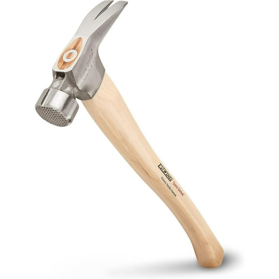 HTYSUPPLY MRW25LM Sure Strike Wood Handle Framing Hammer - Triple Wedge, 25 oz