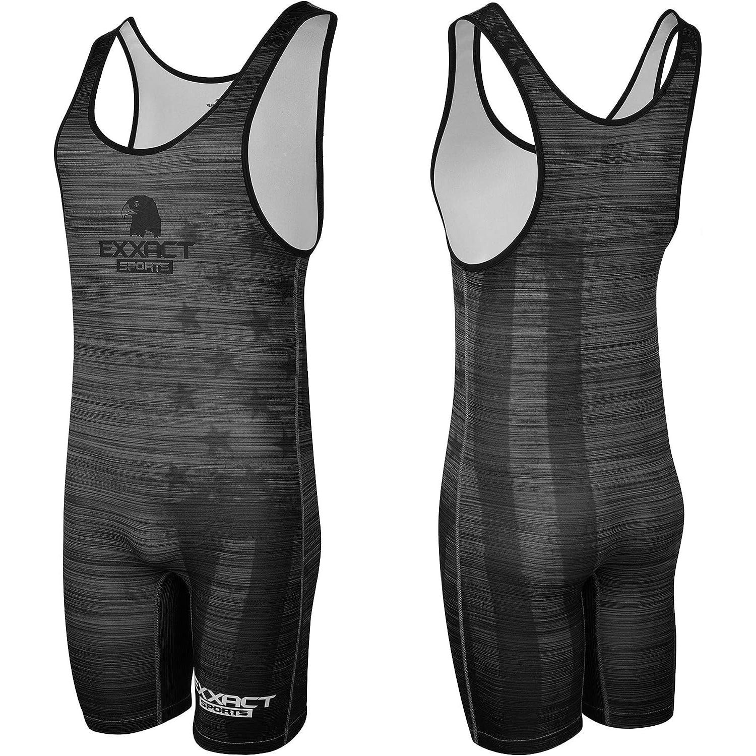 HTYSUPPLY Patriot Wrestling Singlet for MMA, Powerlifting Singlet Youth