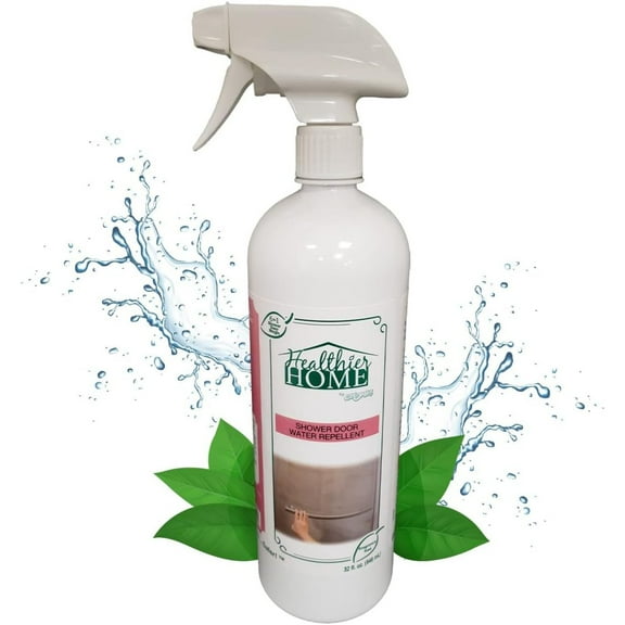 HTYSUPPLY Shower Door Water : Healthier Home ShowerDoorMagic 6 in 1 Hard Water Stain Preventer for Glass, Fiberglass, Tile & More- Spot, Soap Scum, & Limescale Prevention 32 oz.