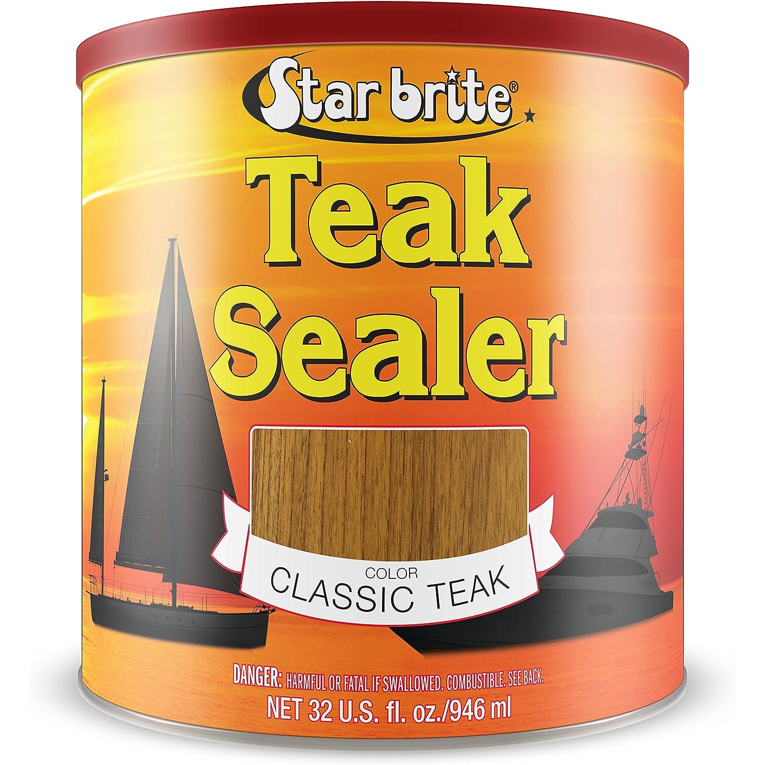 HTYSUPPLY Teak Sealer One Coat Marine Grade Formula Choose From 3 Colors & Sizes Seal Out