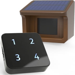 HTZSAFE 1/2Mile Solar Driveway Alarm System-Up to 70FT Wide Sensor Range 3 Adjustable Sensitivities-Fully Weatherproof Outdoor Motion Sensor&Detector DIY Security Alert System