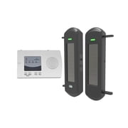 HTZSAFE Solar Wireless Driveway Alarm System-1/2 Mile Long Transmission Range-300 Feet Wide Sensor Range-No Wiring No Need Replace Battery-Outdoor Weatherproof Security Perimeter Alert System KIT