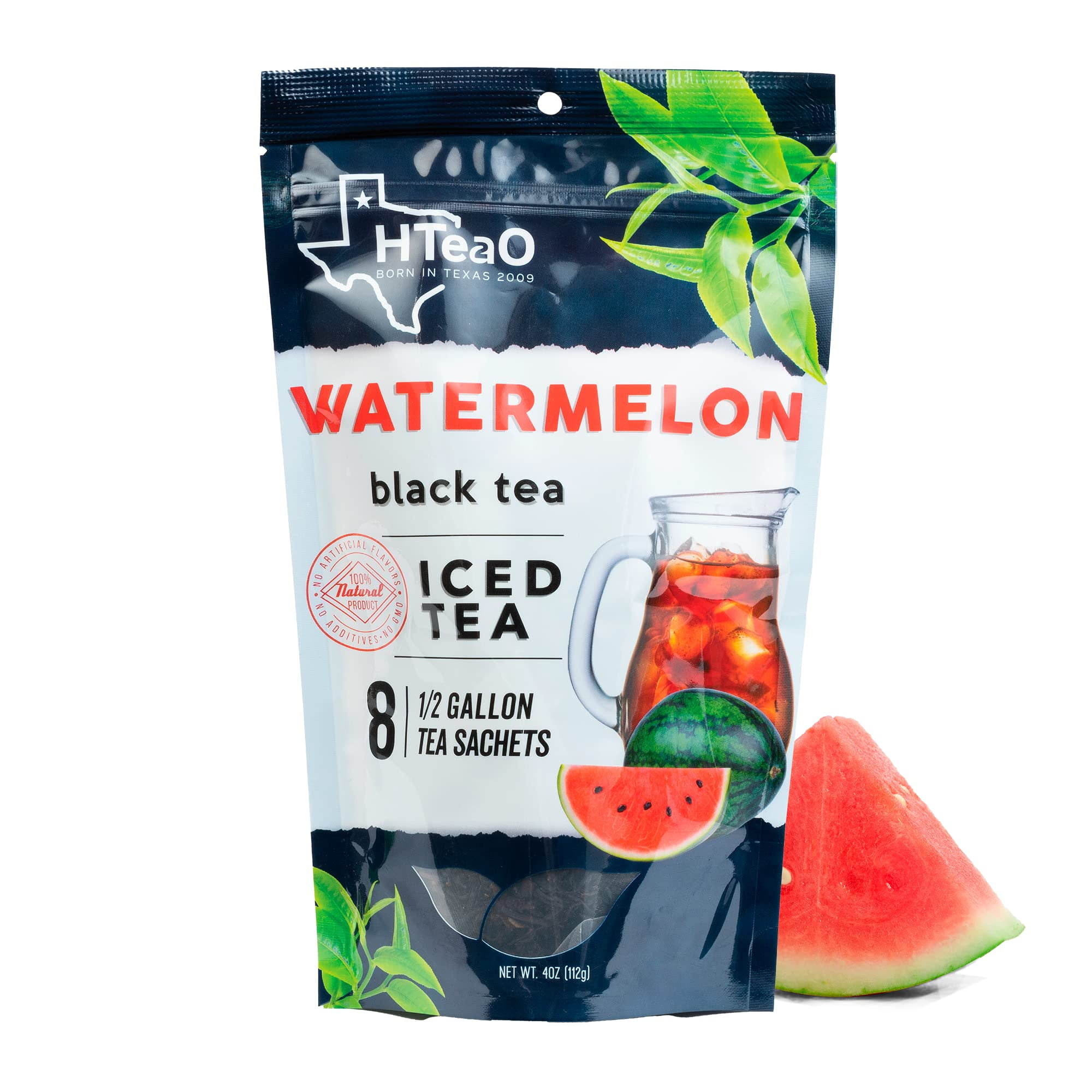 HTeaO Iced Tea Sachets - Watermelon Black Tea Mix for Cold Brew - 4 ...