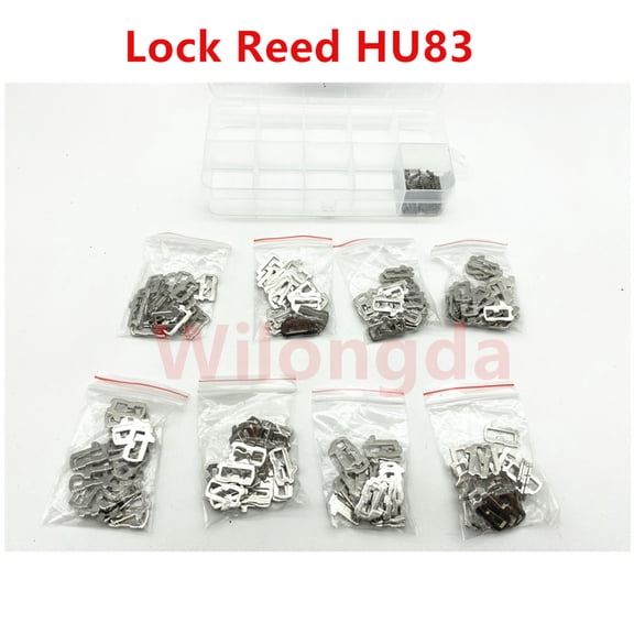 HU83-Reed Plate Set for KIT, Lock Repair Plate Crystals NO. 1.2.3.4,11.12.13.14, 200 Pieces
