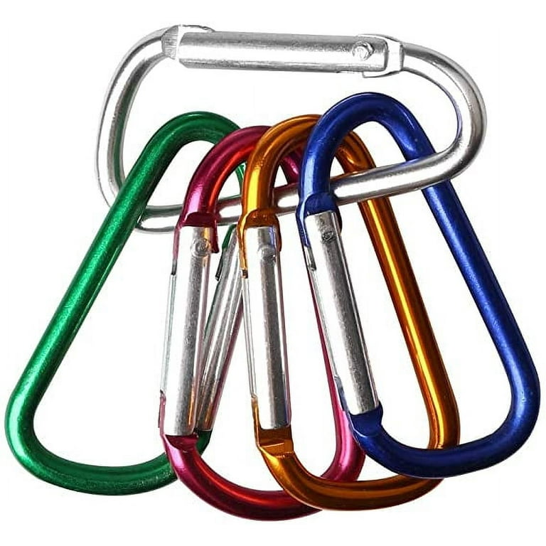 Hua Trade Carabiner Clip Aluminum D-Ring Small Keychain Carabiners Clip Set for Outdoor Camping 9 Pack, Adult Unisex, Size: 1.8 x 1.5