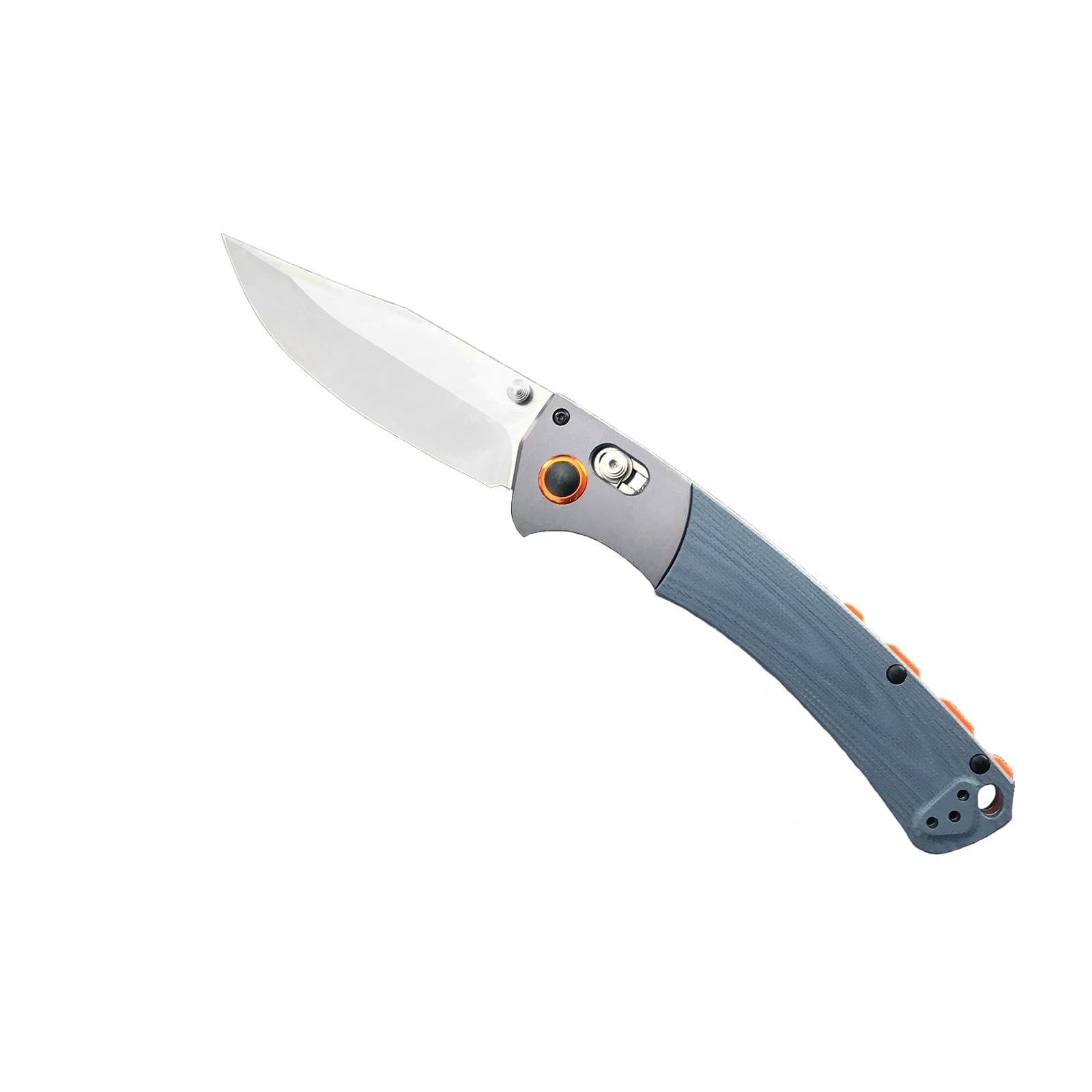 HUAAO 15080 EDC Knife, High-End Folding Knife, Red Stabilised Wood G10 Handle, Thumb or Double Handed Locking Suitable for Right and Left Handed (15080)