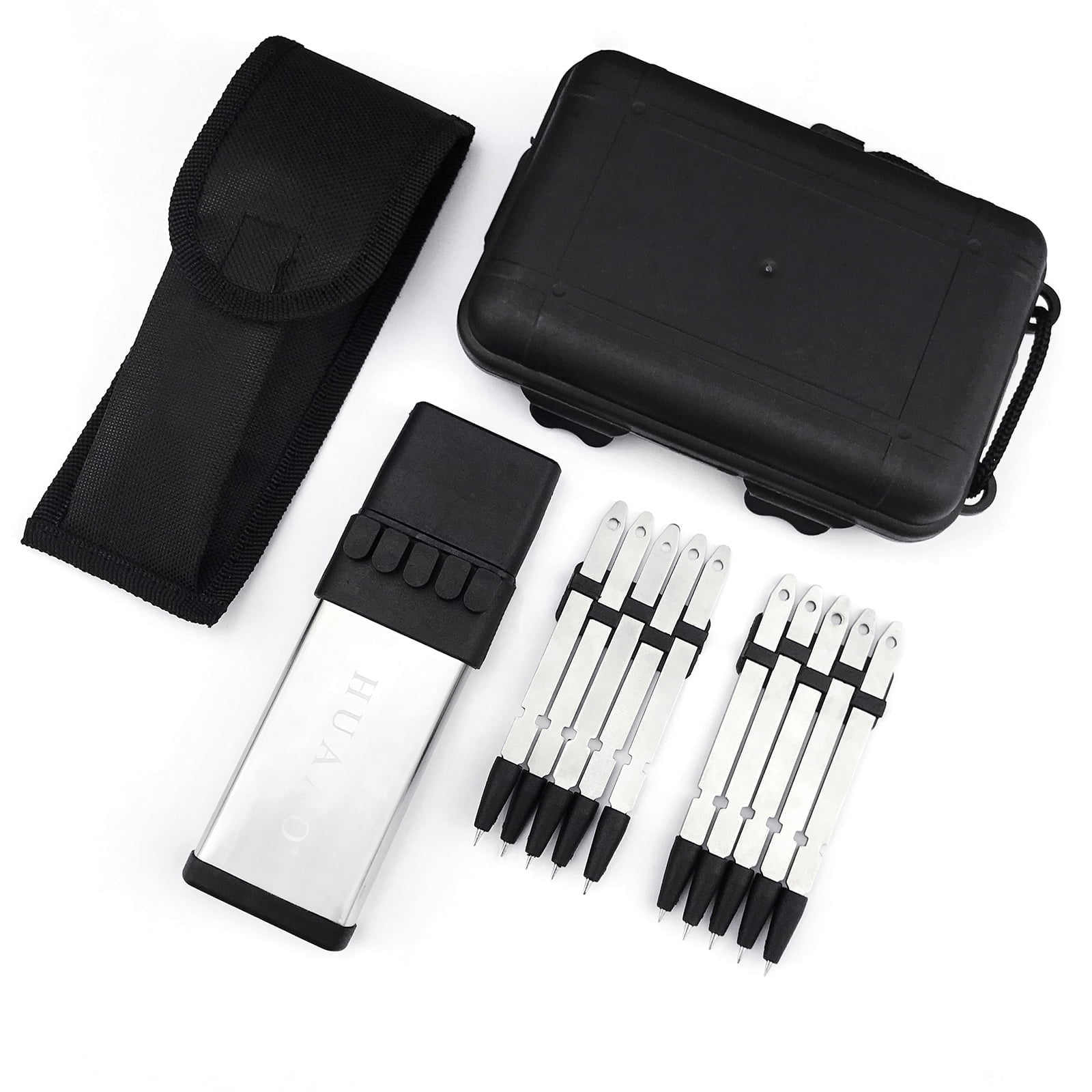 HUAAO Upgraded Ballistic Dart Launcher, Accurately Designed Within 19 Feet for Hunting, Shooting, Camping, Self-Defence and Survival, Best Gift for Men