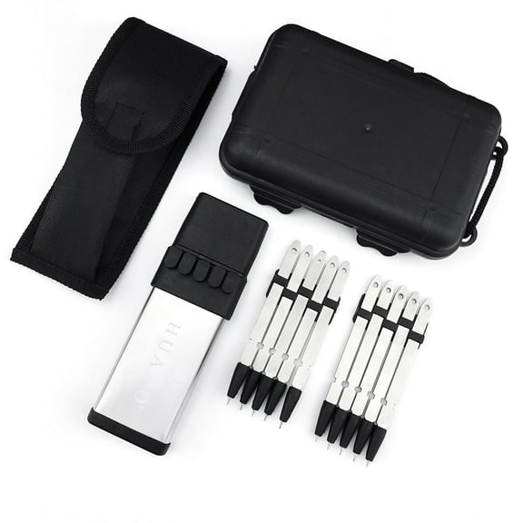 HUAAO Upgraded Ballistic Dart Launcher, Accurately Designed Within 19 Feet for Hunting, Shooting, Camping, Self-Defence and Survival, Best Gift for Men