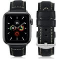 thumbnail image 1 of HUAFIY Compatible Apple Watch Band 38mm 40mm 41mm, Top Grain Leather Band Replacement Strap iWatch Series 8/7/6/5/4/ 3/ 2/ 6,apple SE ,Ultra, 1 of 5
