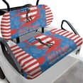 thumbnail image 1 of HUAICONG American Flag Golf Design Universal Fit Golf Cart Seat Covers 2 Piece for 2 Person Club Car Seats Club Car DS Precedent, Breathable Anti-Scratch Golf Cart Seat Cushion, 1 of 7