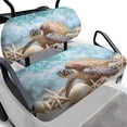 thumbnail image 1 of HUAICONG Sea Turtle Beach Print Washable Golf Cart Seat Covers for Most Golf Carts Most Two-Seater Carts, Universal Fit Soft Golf Cart Seat Covers 2 Piece, 1 of 7