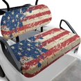 thumbnail image 1 of HUAICONG Splattered US Flag Print Anti-Scratch Golf Cart Accessories, All-Weather Protection Machine Washable Soft Golf Cart Seat Covers 2 Pack for More 2-Seat Golf Carts Club Car, 1 of 7