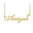 thumbnail image 1 of HUAN XUN Aniyah Name Heart Necklace 18k Gold Plated Nameplate Pendant Necklace Stainless Steel Jewelry for Womens Birthday Gifts, 1 of 5