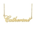 thumbnail image 1 of HUAN XUN Catherine Name Heart Necklace 18k Gold Plated Nameplate Pendant Necklace Stainless Steel Jewelry for Womens Birthday Gifts, 1 of 5