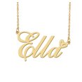thumbnail image 1 of HUAN XUN Ella Name Heart Necklace 18k Gold Plated Nameplate Pendant Necklace Stainless Steel Jewelry for Womens Birthday Gifts, 1 of 5