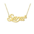 thumbnail image 1 of HUAN XUN Family Initial Name Necklace Sarai Name ID Necklace for Best Friends Graduation Gift, 1 of 3