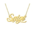 thumbnail image 1 of HUAN XUN Family Necklaces with Names Saige Name Tag Chain Necklace for Best Friend Graduation Gifts, 1 of 3
