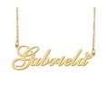 thumbnail image 1 of HUAN XUN Gabriela Name Heart Necklace 18k Gold Plated Nameplate Pendant Necklace Stainless Steel Jewelry for Womens Birthday Gifts, 1 of 5