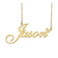 thumbnail image 1 of HUAN XUN Jason Name Heart Necklace 18k Gold Plated Nameplate Pendant Necklace Stainless Steel Jewelry for Womens Birthday Gifts, 1 of 5