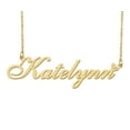 thumbnail image 1 of HUAN XUN Katelynn Name Heart Necklace 18k Gold Plated Nameplate Pendant Necklace Stainless Steel Jewelry for Womens Birthday Gifts, 1 of 5