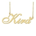 thumbnail image 1 of HUAN XUN Kira Name Heart Necklace 18k Gold Plated Nameplate Pendant Necklace Stainless Steel Jewelry for Womens Birthday Gifts, 1 of 5