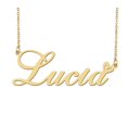 thumbnail image 1 of HUAN XUN Lucia Name Heart Necklace 18k Gold Plated Nameplate Pendant Necklace Stainless Steel Jewelry for Womens Birthday Gifts, 1 of 5