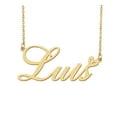 thumbnail image 1 of HUAN XUN Luis Name Heart Necklace 18k Gold Plated Nameplate Pendant Necklace Stainless Steel Jewelry for Womens Birthday Gifts, 1 of 5