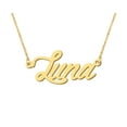 thumbnail image 1 of HUAN XUN Mama Necklace Initials Name Luna Cursive Name Necklace Womens Jewelry Graduation Gifts, 1 of 3