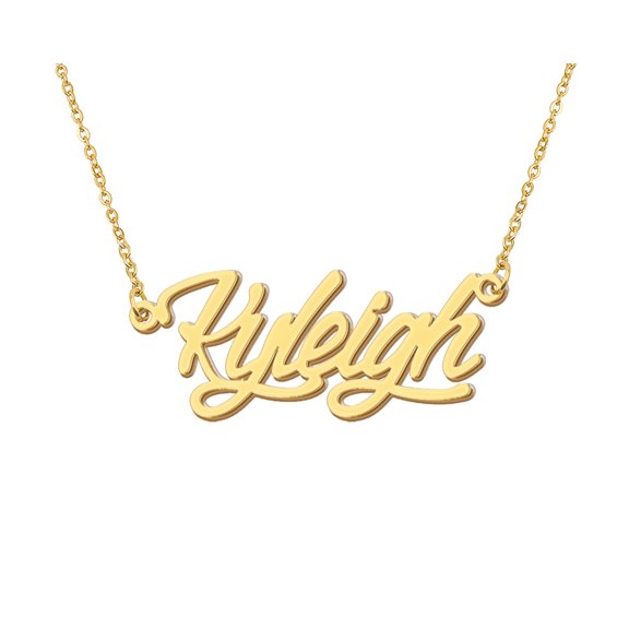 HUAN XUN Mew Mom Initials Name Necklace Kyleigh Choker Name Necklace Womens Jewelry Gifts for Her