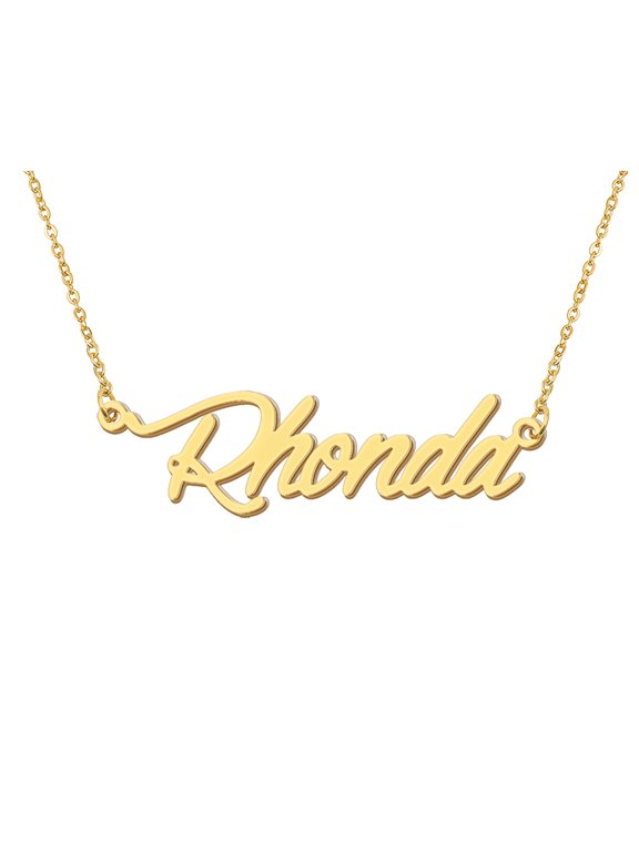 Mommy Letters Name Necklace Rhonda Layer Necklace for Familys Mothers Day Gift
