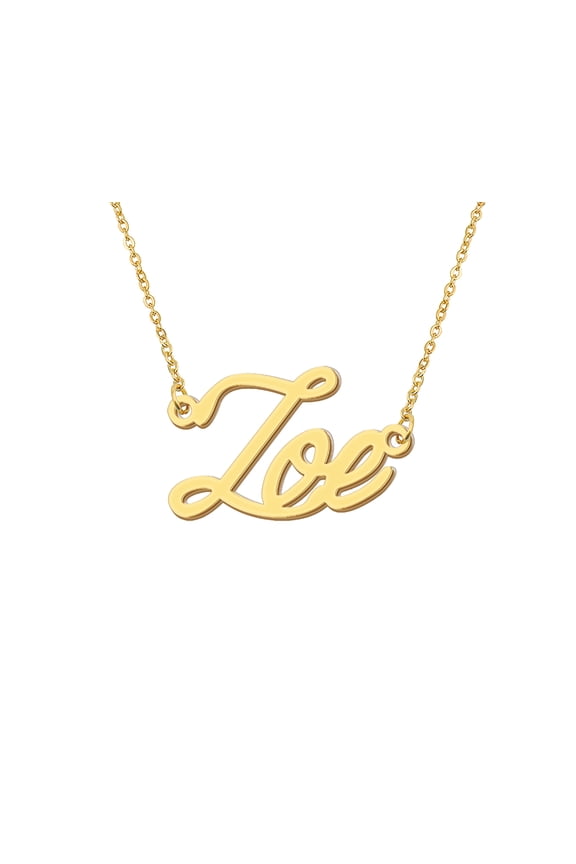 Mothers Name Charm Necklace Zoe Necklace Engraved Name Womens Jewelry Gift for Best Friend
