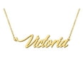 thumbnail image 1 of HUAN XUN Mothers Name Pendant Necklace Victoria Name Script Necklace Womens Jewelry Gifts for New Mama, 1 of 3