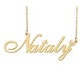 thumbnail image 1 of HUAN XUN Nataly Name Heart Necklace 18k Gold Plated Nameplate Pendant Necklace Stainless Steel Jewelry for Womens Birthday Gifts, 1 of 5