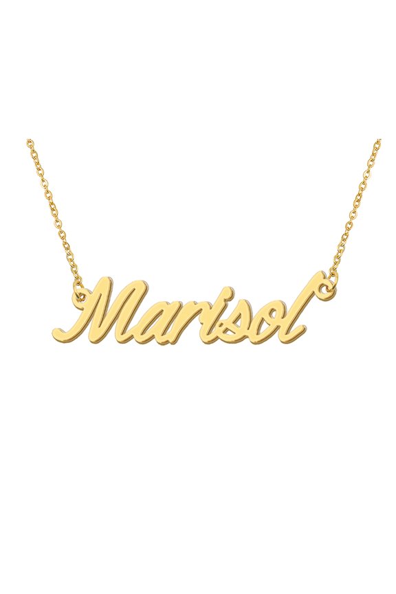 New Mama Initials Name Necklace Marisol Chain Name Necklace Best Friend Gift