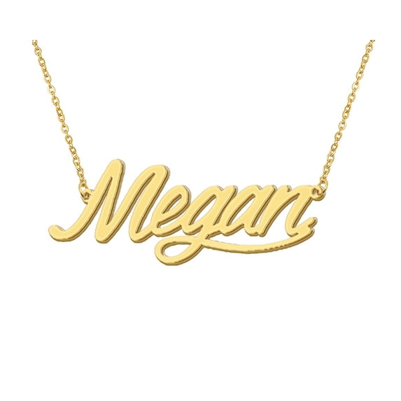 HUAN XUN New Mama Letters Name Necklace Megan Link Chain Name Necklace Grandma Gift