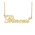 thumbnail image 1 of HUAN XUN Princess Name Heart Necklace 18k Gold Plated Nameplate Pendant Necklace Stainless Steel Jewelry for Womens Birthday Gifts, 1 of 5