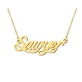 thumbnail image 1 of HUAN XUN Sawyer Charm Name Necklace Gold Childrens Jewelry Gifts for Daughter, 1 of 3