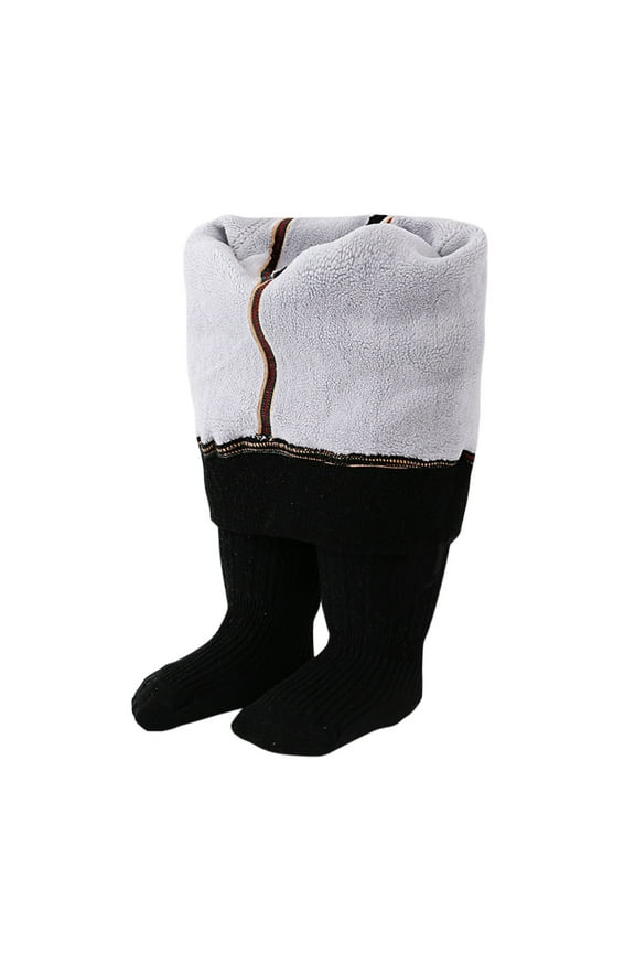 Baby Girl Fleece Tight Toddler Thick Stocking Leggings Knit Footed Tight Girl Warm Winter Pantyhose With Bowknot S