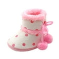 thumbnail image 1 of HUANBAI Baby Girls Boys Soft Booties Snow Boots Toddler Warming Shoes 12, 1 of 4