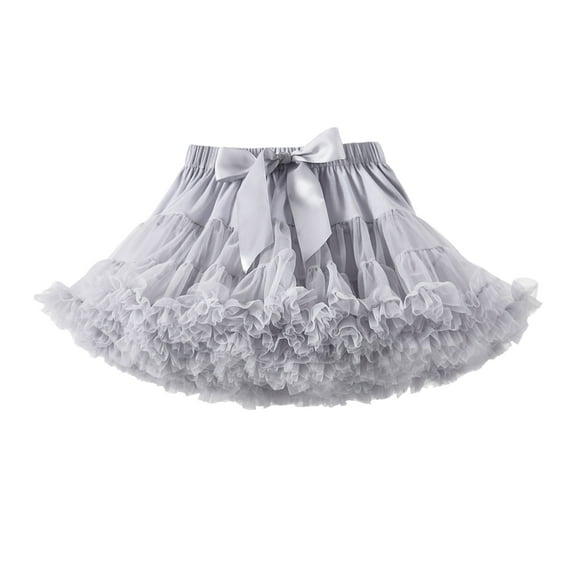 HUANBAI Baby Girls Soft Fluffy Tutu Skirt Toddler Girl Mesh Tutu Bowknot Princess Skirt 0-2 Years