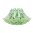 thumbnail image 1 of HUANBAI Baby Girls Soft Fluffy Tutu Skirt Toddler Girl Mesh Tutu Bowknot Princess Skirt 0-2 Years, 1 of 3