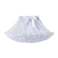 thumbnail image 1 of HUANBAI Baby Girls Soft Fluffy Tutu Skirt Toddler Girl Mesh Tutu Bowknot Princess Skirt 8-10 Years, 1 of 3