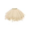 thumbnail image 1 of HUANBAI Baby Girls Soft Fluffy Tutu Skirt Toddler Soild Party Carnival Girl Mesh Tutu Princess Skirt One Size, 1 of 4
