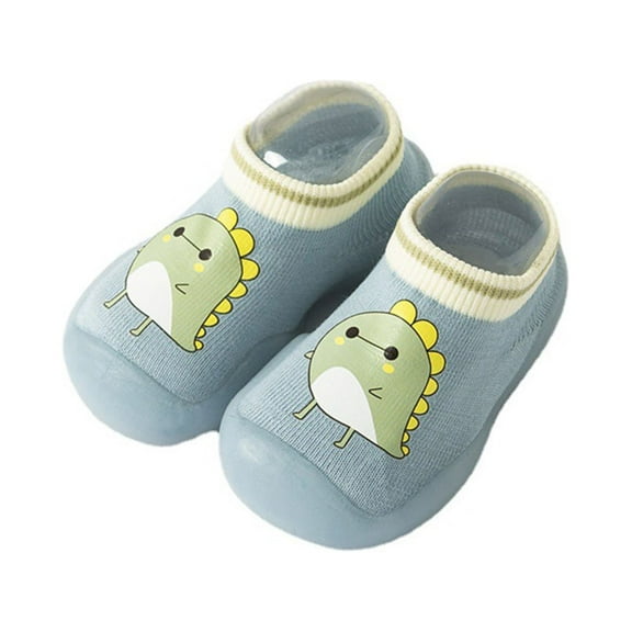 HUANBAI Baby Home Slippers Cartoon Warm House Slippers For Infant Lined Winter Indoor Shoes Toddler Socks 0-6 Months