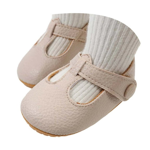 HUANBAI Baby Sandals For Girls Soft Sole First Shoes Comfortable Infant Casual Shoes For 0 18 Months Toddler Daily Wear Spring Summer Fall 0-6 Months