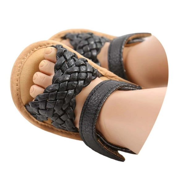 HUANBAI Baby Sandals For Infants Soft Sole Summer Breathable Weaved Casual Shoes For Boys Girls 0 18 Months Comfortable Lightweight Design