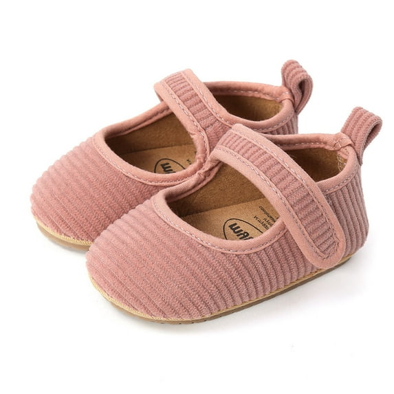 HUANBAI Baby Sneakers For Infants 0 18 Months Soft Corduroy First Casual Shoes For Girls And Boys Comfortable Everyday Footwear 12-18 Months