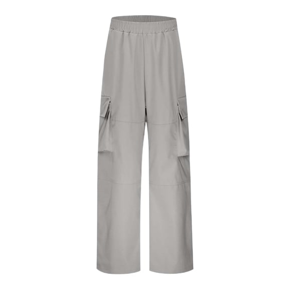 HUANBAI Boys Cargo Pants For Everyday Wear Outdoor Activities Elastic Waist Comfortable Loose Fit Multiple Pockets Casual Jogger Pants For Kids Age 5 15 13-14 Years