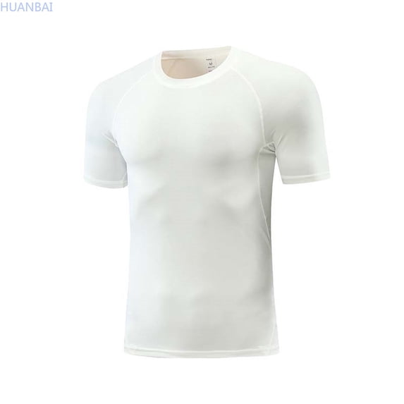 HUANBAI Boys Compression Shirt Athletic Performance Top Wicking Breathable Fit For Kids Youth Sports Training Basic Tshirt Tops 9-11 Years