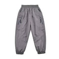 thumbnail image 1 of HUANBAI Boys Pants Outdoor Windproof Rain Pants For Kids Hiking Skiing Softshell Trousers Childrens Sports Play Casual Winter Thermal Snow Boys Athletic Sweatpants 12-13 Years, 1 of 5